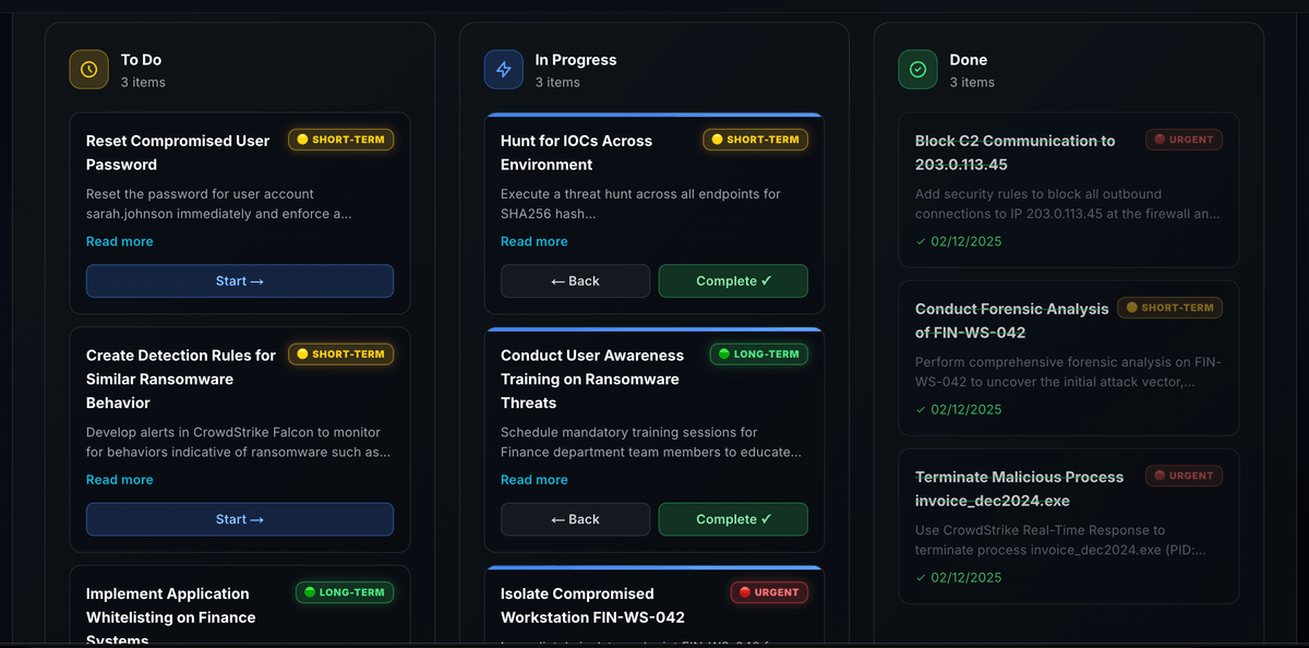 VIPER Automated Response